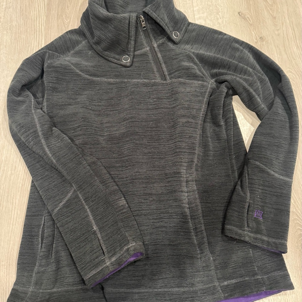 EUC Avalanche | Graphite Fleece Pullover | 1/4 Zip with Zippered pockets | SizeM